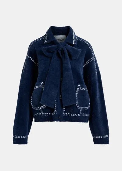 Essentiel Antwerp Ihoops cardigan with bow - Fifi & Moose BoutiqueFifi & Moose BoutiqueFifi & Moose BoutiqueCardigans