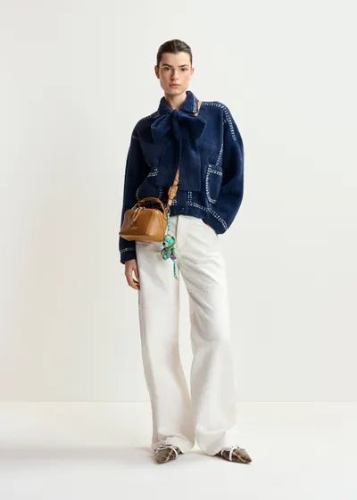 Essentiel Antwerp Ihoops cardigan with bow - Fifi & Moose BoutiqueFifi & Moose BoutiqueFifi & Moose BoutiqueCardigans