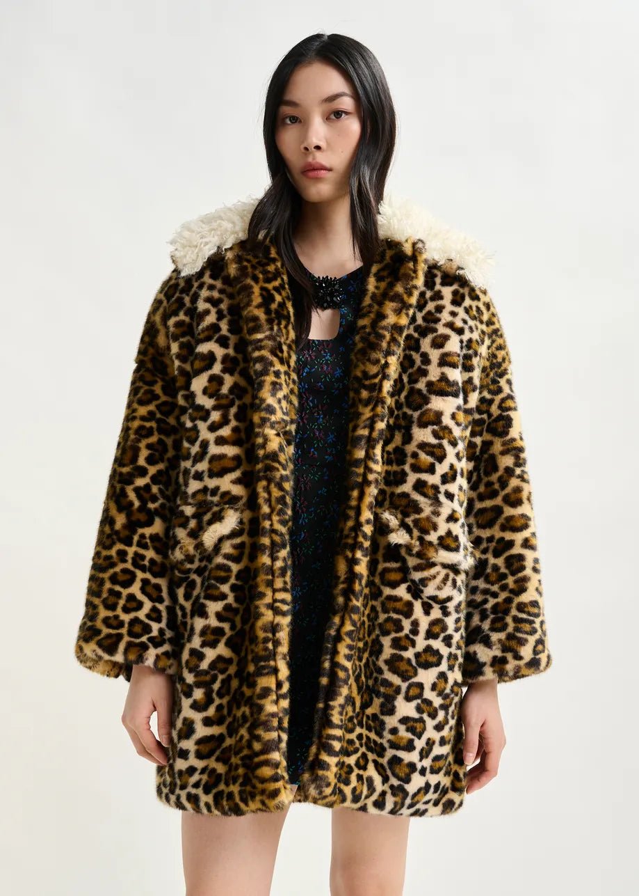 Essentiel Antwerp Ileopard print faux fur coat - Fifi & Moose BoutiqueFifi & Moose BoutiqueFifi & Moose BoutiqueCoats & Jackets