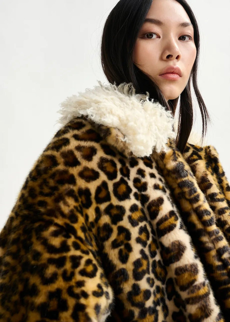 Essentiel Antwerp Ileopard print faux fur coat - Fifi & Moose BoutiqueFifi & Moose BoutiqueFifi & Moose BoutiqueCoats & Jackets