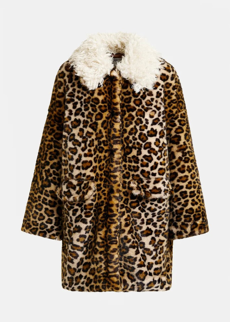 Essentiel Antwerp Ileopard print faux fur coat - Fifi & Moose BoutiqueFifi & Moose BoutiqueFifi & Moose BoutiqueCoats & Jackets