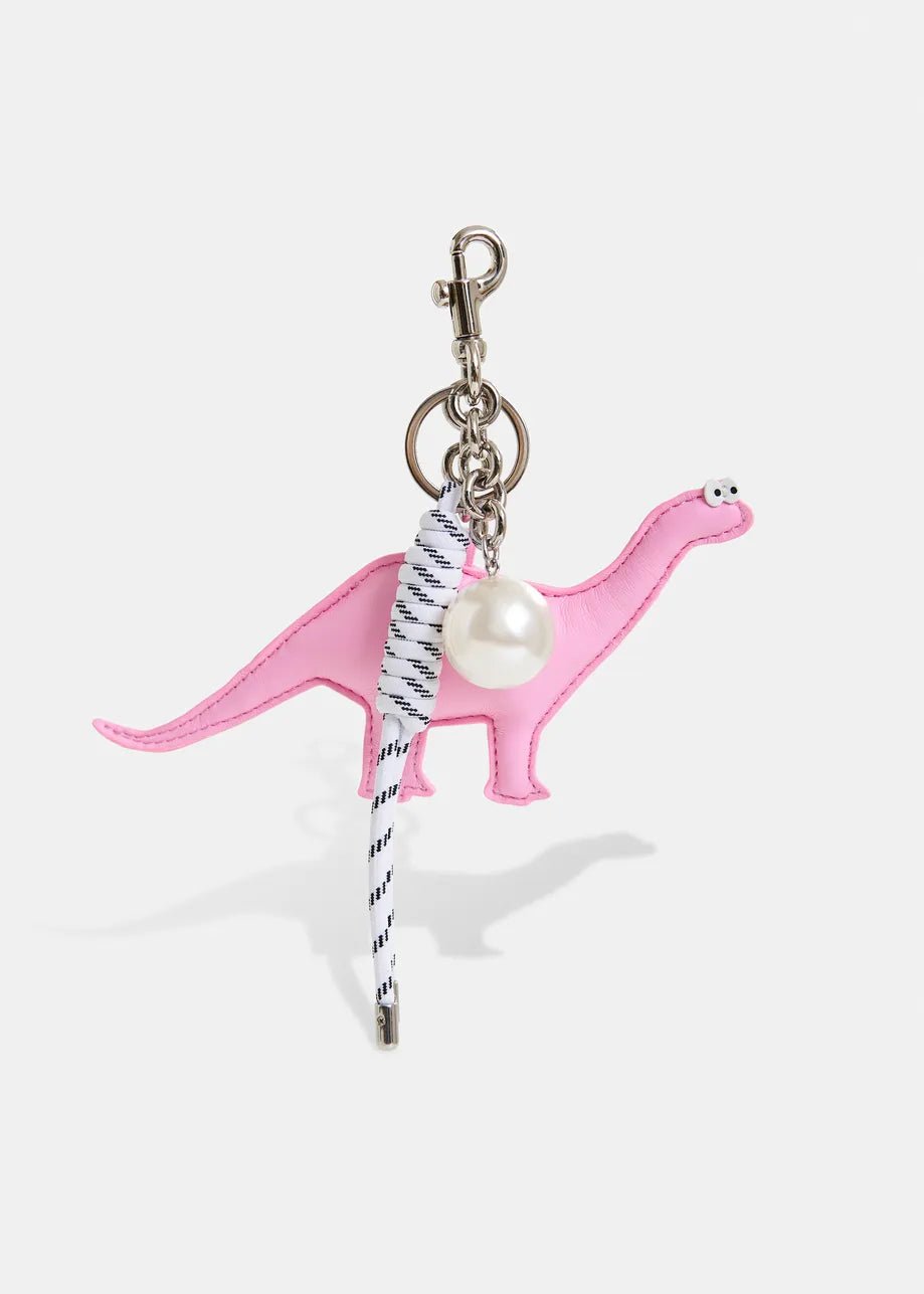 Essentiel Antwerp Ilyas Faux leather dino and pearl bag charm - Fifi & Moose BoutiqueFifi & Moose BoutiqueFifi & Moose BoutiqueClothing