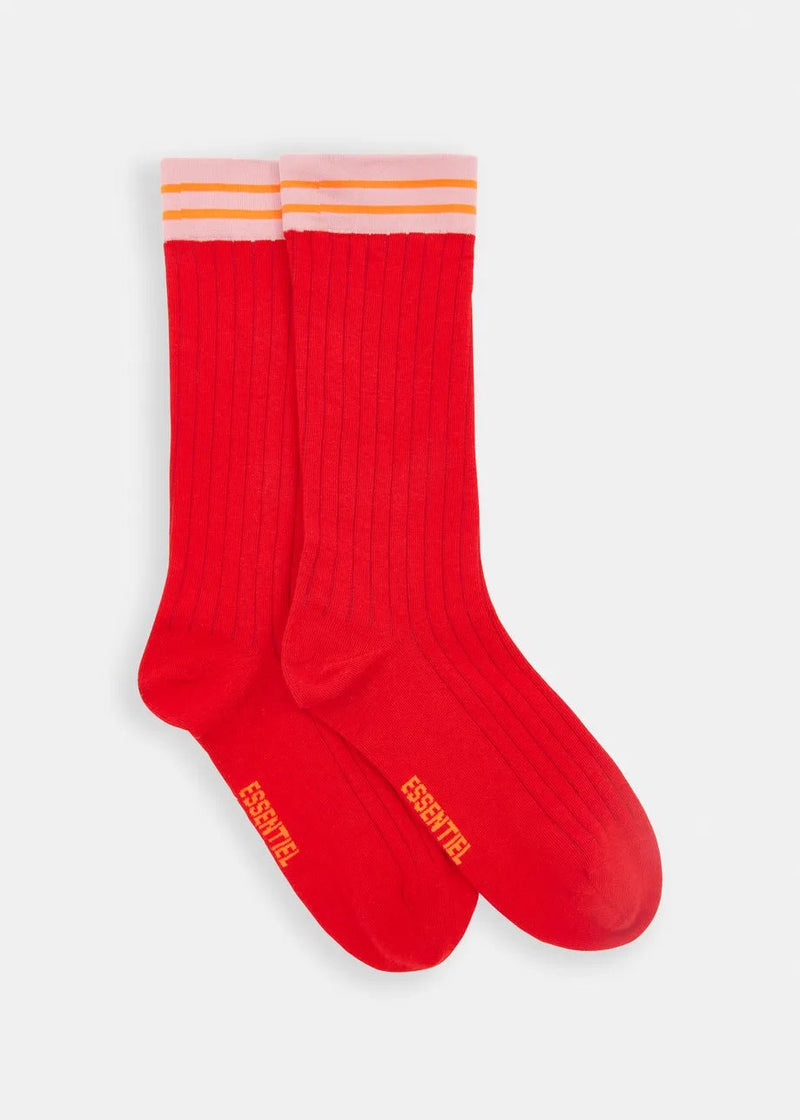 Essentiel Antwerp Imummy tricolour socks Red - Fifi & Moose BoutiqueFifi & MooseFifi & Moose BoutiqueClothing