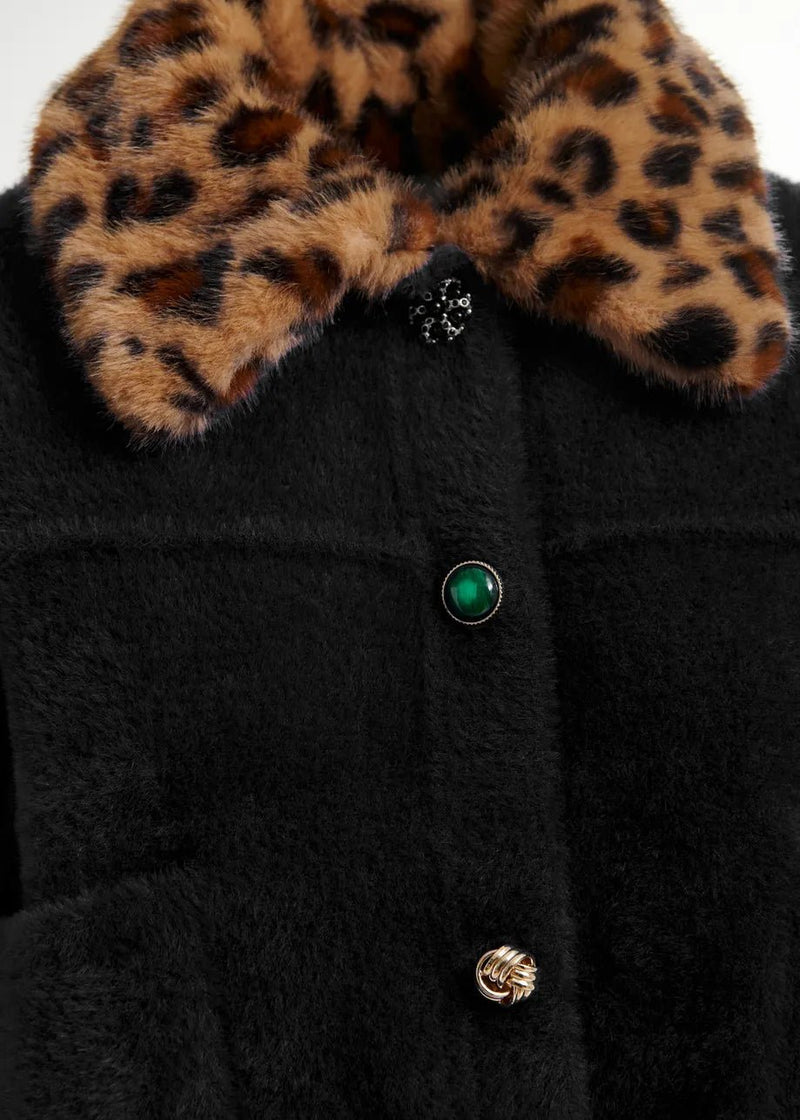 Essentiel Antwerp Intention jacket with collar - Black - Fifi & Moose BoutiqueFifi & Moose BoutiqueFifi & Moose BoutiqueCoats & Jackets