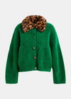 Essentiel Antwerp Intention jacket with collar - Green - Fifi & Moose BoutiqueFifi & Moose BoutiqueFifi & Moose BoutiqueCoats & Jackets