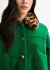 Essentiel Antwerp Intention jacket with collar - Green - Fifi & Moose BoutiqueFifi & Moose BoutiqueFifi & Moose BoutiqueCoats & Jackets