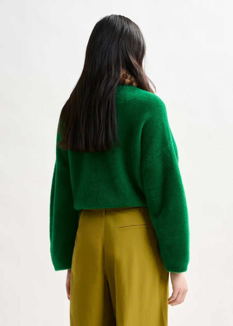 Essentiel Antwerp Intention jacket with collar - Green - Fifi & Moose BoutiqueFifi & Moose BoutiqueFifi & Moose BoutiqueCoats & Jackets
