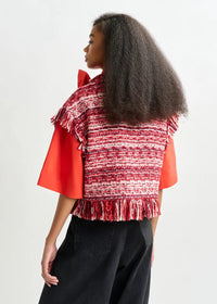 Essentiel Antwerp Ishani Fringed Gilet Hu - Fifi & Moose BoutiqueFifi & MooseFifi & Moose BoutiqueCoats & Jackets