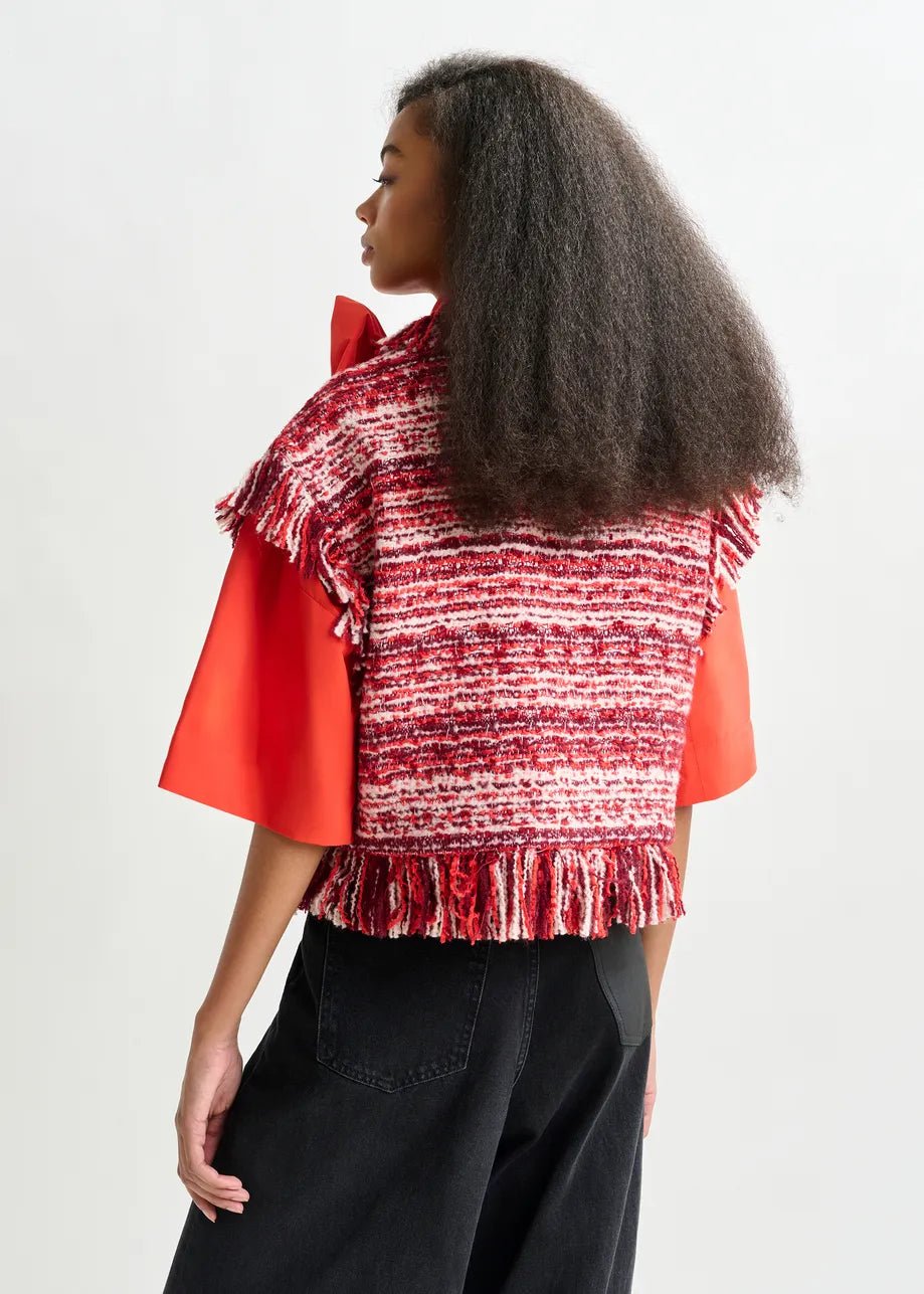 Essentiel Antwerp Ishani Fringed Gilet Hu - Fifi & Moose BoutiqueFifi & MooseFifi & Moose BoutiqueCoats & Jackets