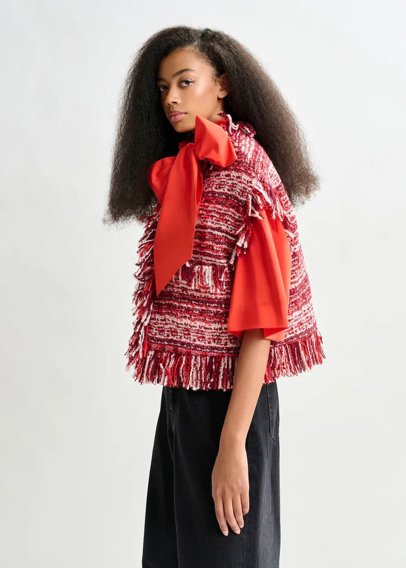 Essentiel Antwerp Ishani Fringed Gilet Hu - Fifi & Moose BoutiqueFifi & MooseFifi & Moose BoutiqueCoats & Jackets