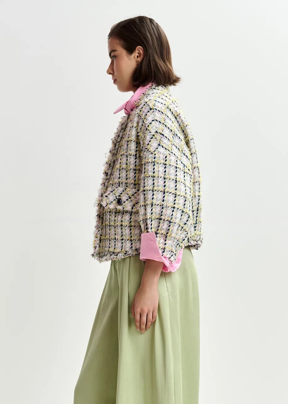 Essentiel Antwerp Jayden Boxy Cropped Jacket - Fifi & Moose BoutiqueFifi & Moose BoutiqueFifi & Moose BoutiqueCoats & Jackets