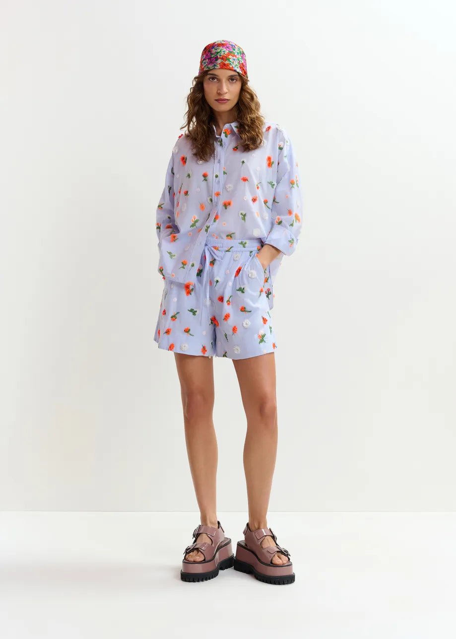 Essentiel Antwerp Jimena Embroidered Boxy Shirt - Fifi & Moose BoutiqueFifi & Moose BoutiqueFifi & Moose BoutiqueBlouse Shirt