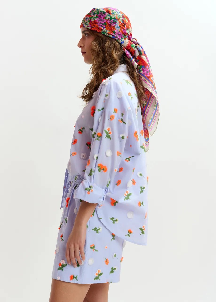 Essentiel Antwerp Jimena Embroidered Boxy Shirt - Fifi & Moose BoutiqueFifi & Moose BoutiqueFifi & Moose BoutiqueBlouse Shirt