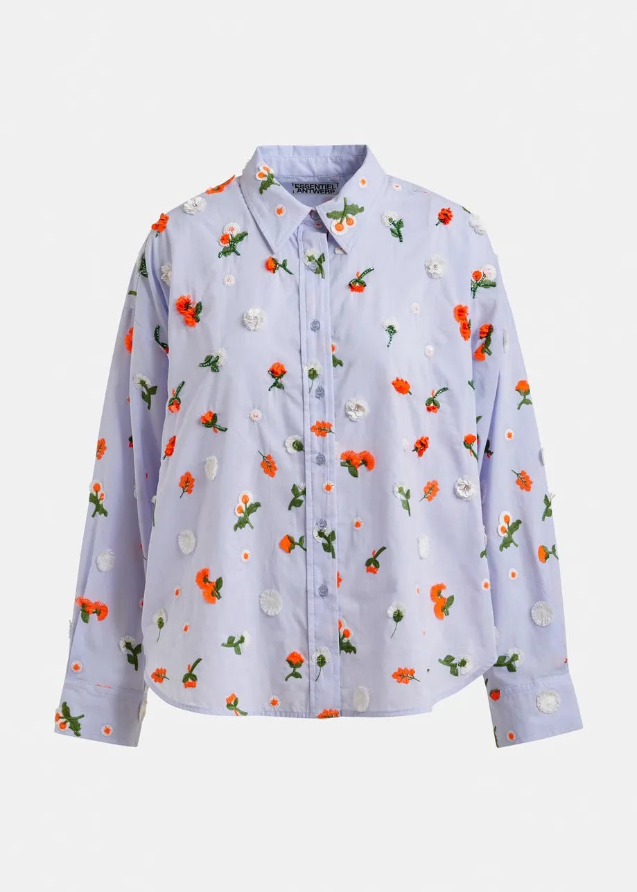 Essentiel Antwerp Jimena Embroidered Boxy Shirt - Fifi & Moose BoutiqueFifi & Moose BoutiqueFifi & Moose BoutiqueBlouse Shirt