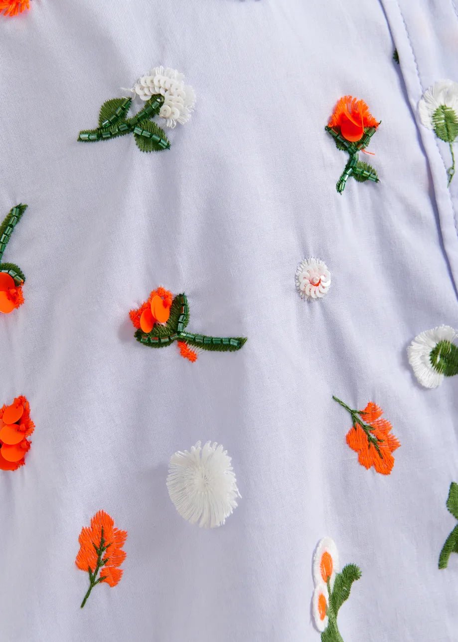 Essentiel Antwerp Jimena Embroidered Boxy Shirt - Fifi & Moose BoutiqueFifi & Moose BoutiqueFifi & Moose BoutiqueBlouse Shirt