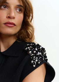 Essentiel Antwerp Joline Embroidered Knit Polo - Fifi & Moose BoutiqueFifi & Moose BoutiqueFifi & Moose BoutiqueClothing