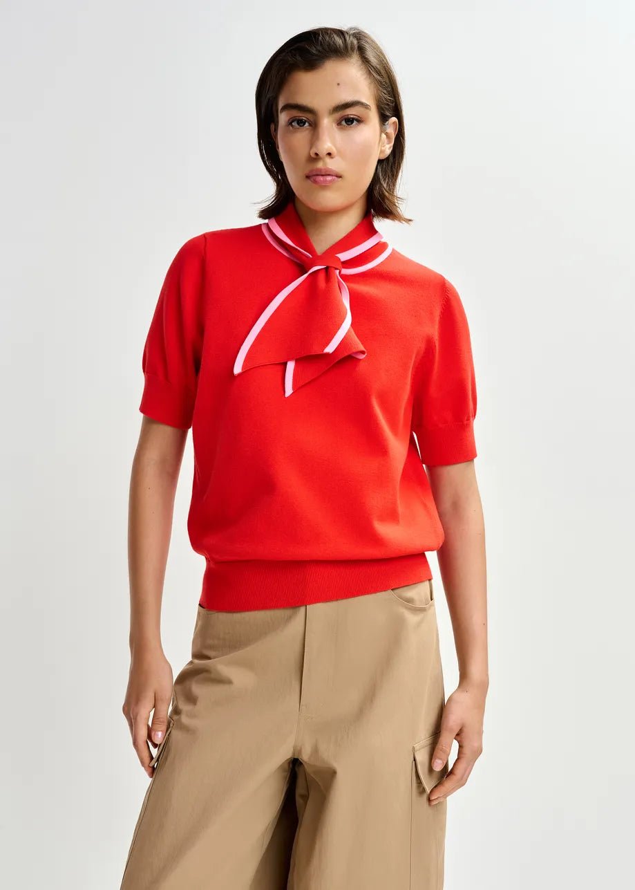 Essentiel Antwerp Jonda Contrast Polo - Fifi & Moose BoutiqueFifi & Moose BoutiqueFifi & Moose BoutiqueBlouse