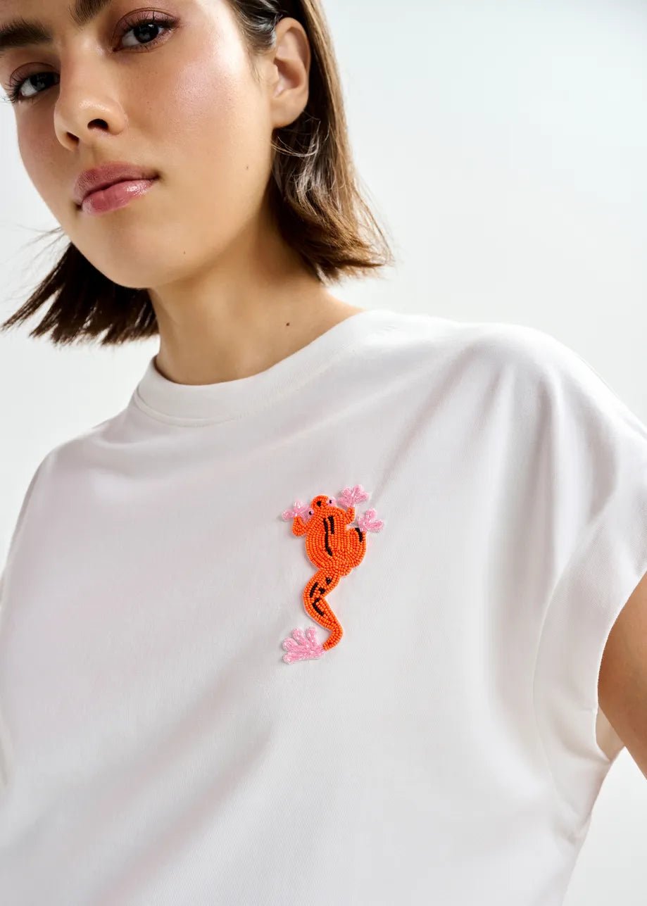 Essentiel Antwerp Jungala Embroidered T-Shirt - Fifi & Moose BoutiqueFifi & Moose BoutiqueFifi & Moose BoutiqueClothing
