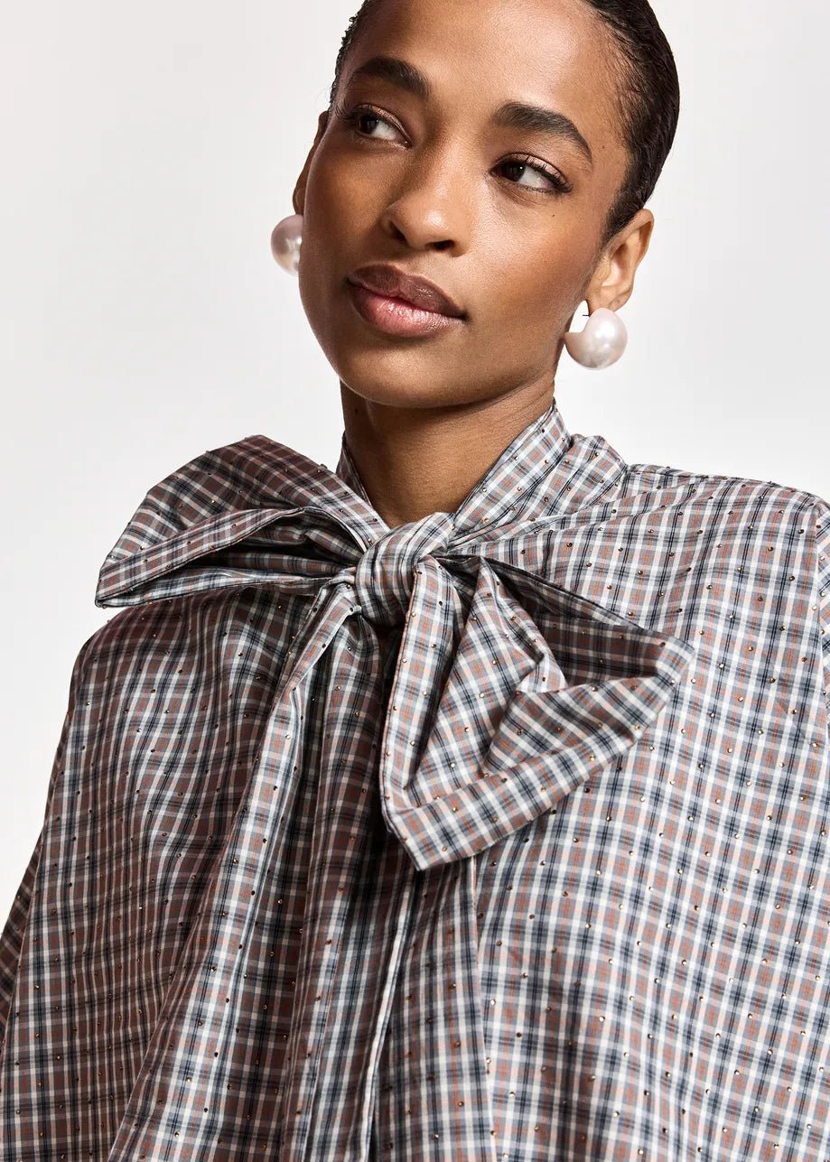Essentiel Antwerp Kefir Pussy Bow Tie Top - Fifi & Moose BoutiqueFifi & Moose BoutiqueFifi & Moose BoutiqueBlouse Shirt