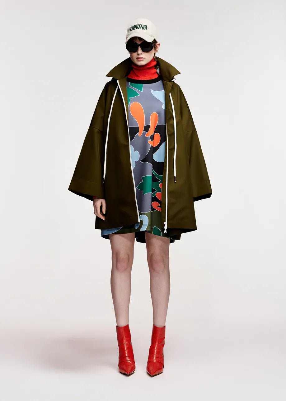 Essentiel Antwerp Krimson Oversized Rain Coat - Fifi & Moose BoutiqueFifi & Moose BoutiqueFifi & Moose BoutiqueCoats & Jackets