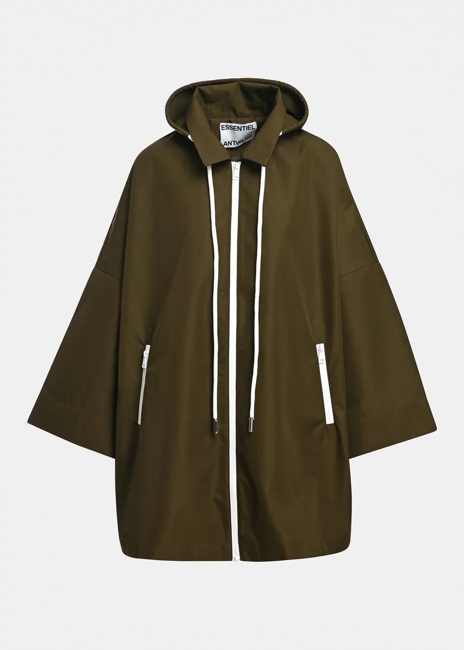 Essentiel Antwerp Krimson Oversized Rain Coat - Fifi & Moose BoutiqueFifi & Moose BoutiqueFifi & Moose BoutiqueCoats & Jackets