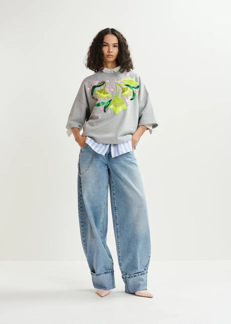 Essntiel Antwerp Hotanical boxy sweatshirt - Fifi & Moose BoutiqueFifi & MooseFifi & Moose BoutiqueClothing