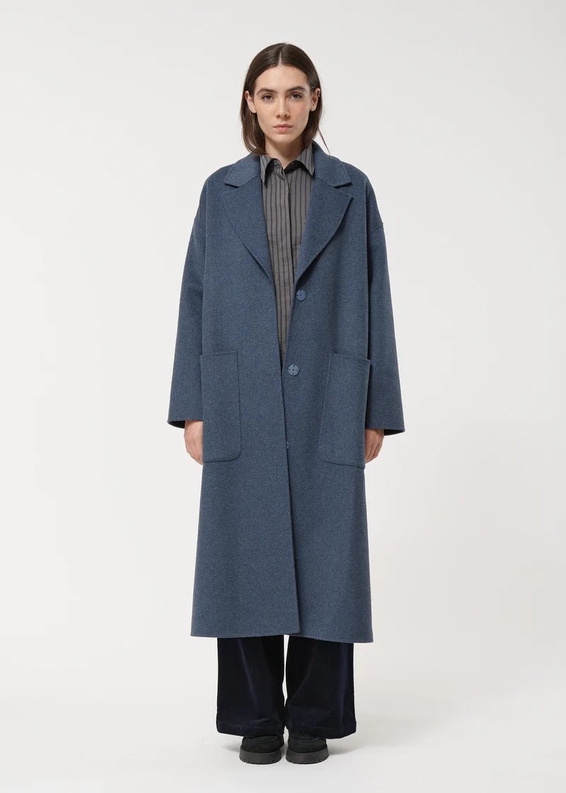 Humility Utellio Long Oversized coat in woolen fabric - Fifi & Moose BoutiqueFifi & Moose BoutiqueFifi & Moose BoutiqueCoat
