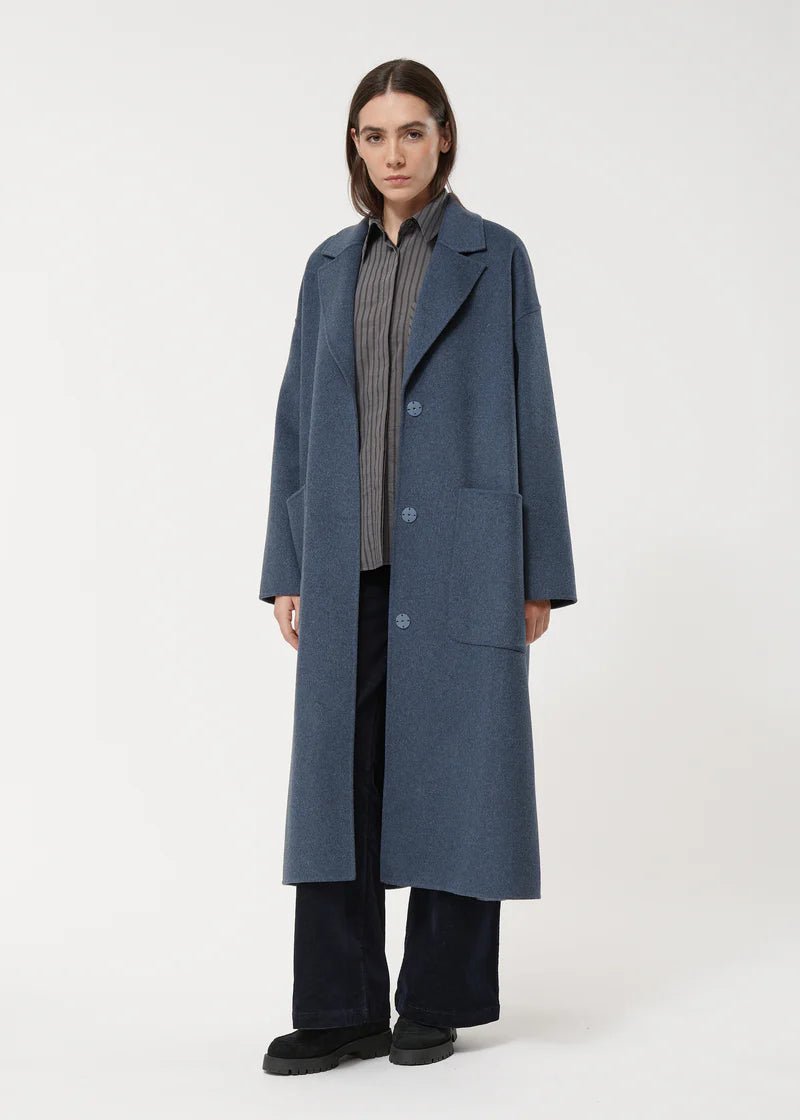 Humility Utellio Long Oversized coat in woolen fabric - Fifi & Moose BoutiqueFifi & Moose BoutiqueFifi & Moose BoutiqueCoat