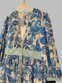 Inoa Saigon Dress in Paisley Azure - Fifi & Moose BoutiqueFifi & MooseFifi & Moose BoutiqueClothing
