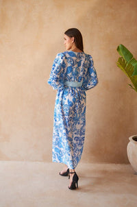 Inoa Saigon Dress in Paisley Azure - Fifi & Moose BoutiqueFifi & MooseFifi & Moose BoutiqueClothing