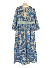 Inoa Saigon Dress in Paisley Azure - Fifi & Moose BoutiqueFifi & MooseFifi & Moose BoutiqueClothing