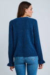 Lisa Todd The Allure Henley sweater - Denim - Fifi & Moose BoutiqueFifi & Moose BoutiqueFifi & Moose BoutiqueClothing