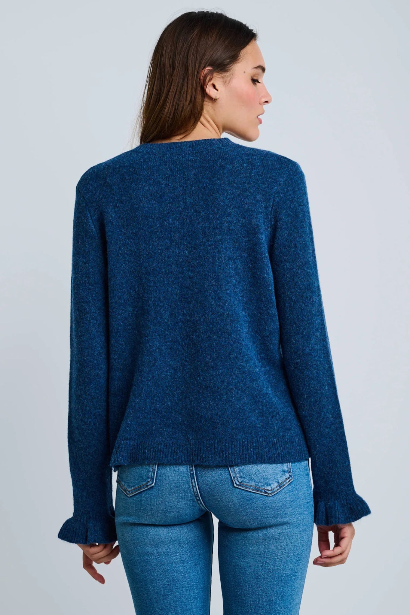 Lisa Todd The Allure Henley sweater - Denim - Fifi & Moose BoutiqueFifi & Moose BoutiqueFifi & Moose BoutiqueClothing