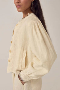 Maison Hotel Otelo Jacket Linen Solstice - Fifi & Moose BoutiqueFifi & Moose BoutiqueFifi & Moose BoutiqueCoats & Jackets