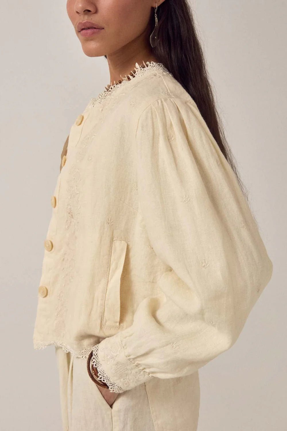 Maison Hotel Otelo Jacket Linen Solstice - Fifi & Moose BoutiqueFifi & Moose BoutiqueFifi & Moose BoutiqueCoats & Jackets