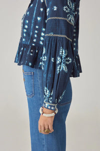 Maison Hotel Shibori Sora Blouse - Fifi & Moose BoutiqueFifi & Moose BoutiqueFifi & Moose BoutiqueBlouse