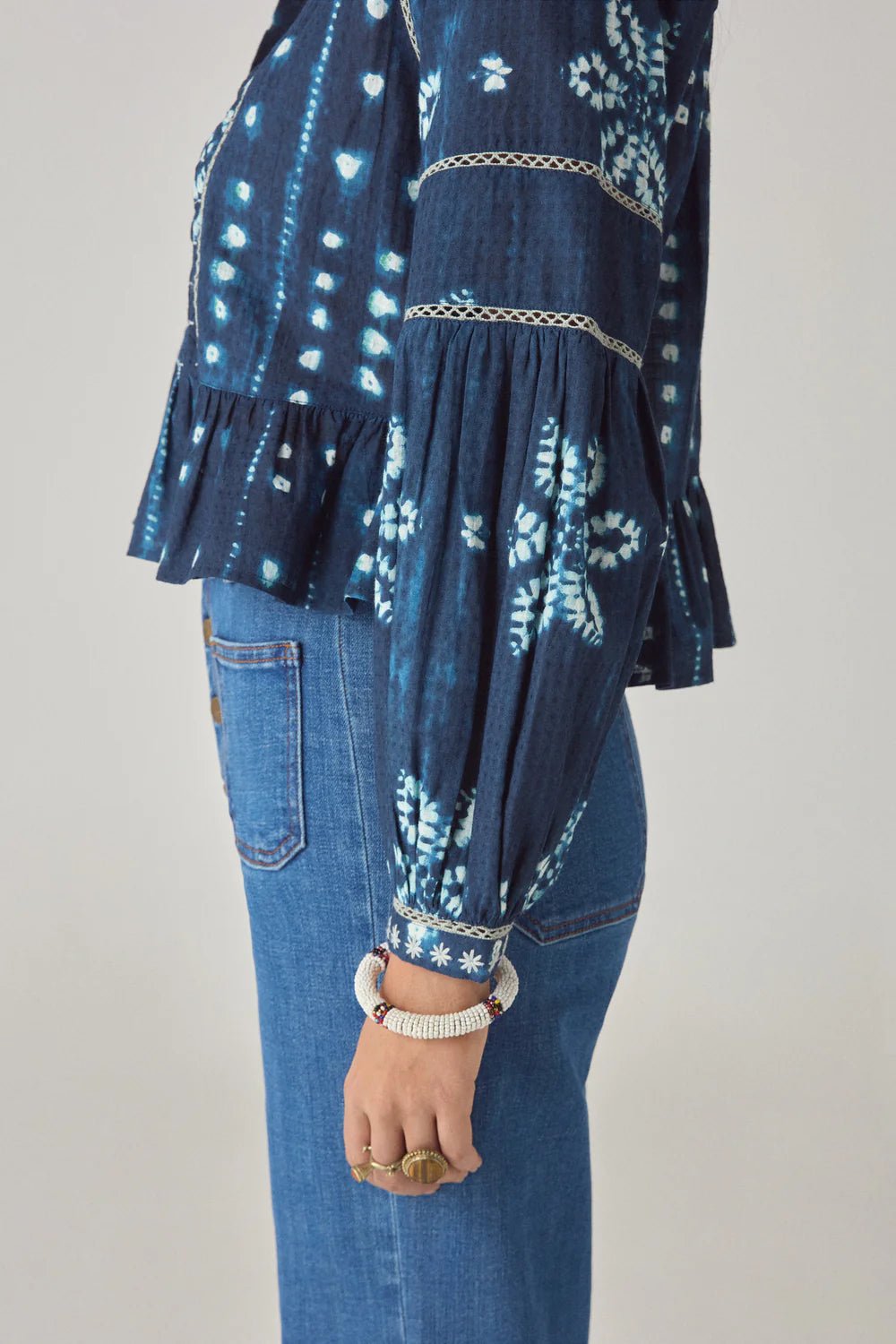 Maison Hotel Shibori Sora Blouse - Fifi & Moose BoutiqueFifi & Moose BoutiqueFifi & Moose BoutiqueBlouse