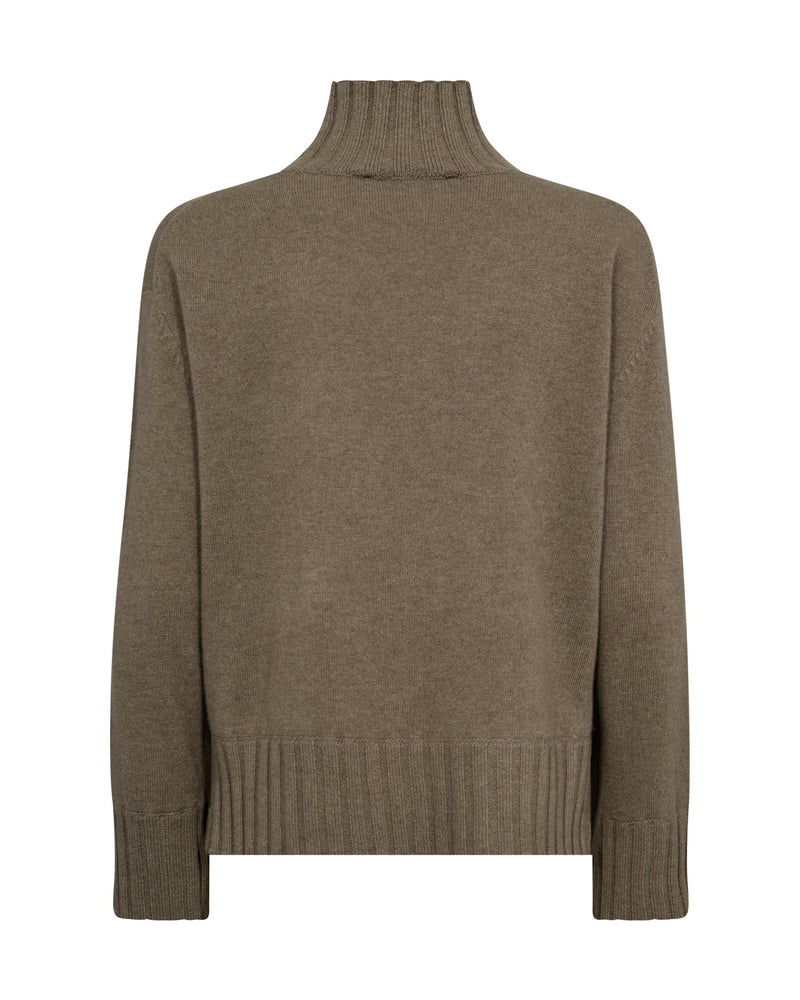 Mos Mosh MMAima Cashmere Highneck Knit in Brindle - Fifi & Moose BoutiqueFifi & MooseFifi & Moose BoutiqueClothing