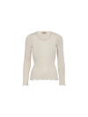 Mos Mosh MMElaine O - LS Seamless Tee Ecru - Fifi & Moose BoutiqueFifi & MooseFifi & Moose BoutiqueClothing