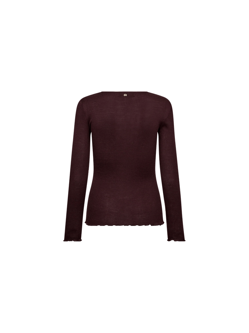 Mos Mosh MMElaine O - LS Seamless Tee Fudge - Fifi & Moose BoutiqueFifi & MooseFifi & Moose BoutiqueClothing