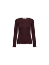 Mos Mosh MMElaine O - LS Seamless Tee Fudge - Fifi & Moose BoutiqueFifi & MooseFifi & Moose BoutiqueClothing