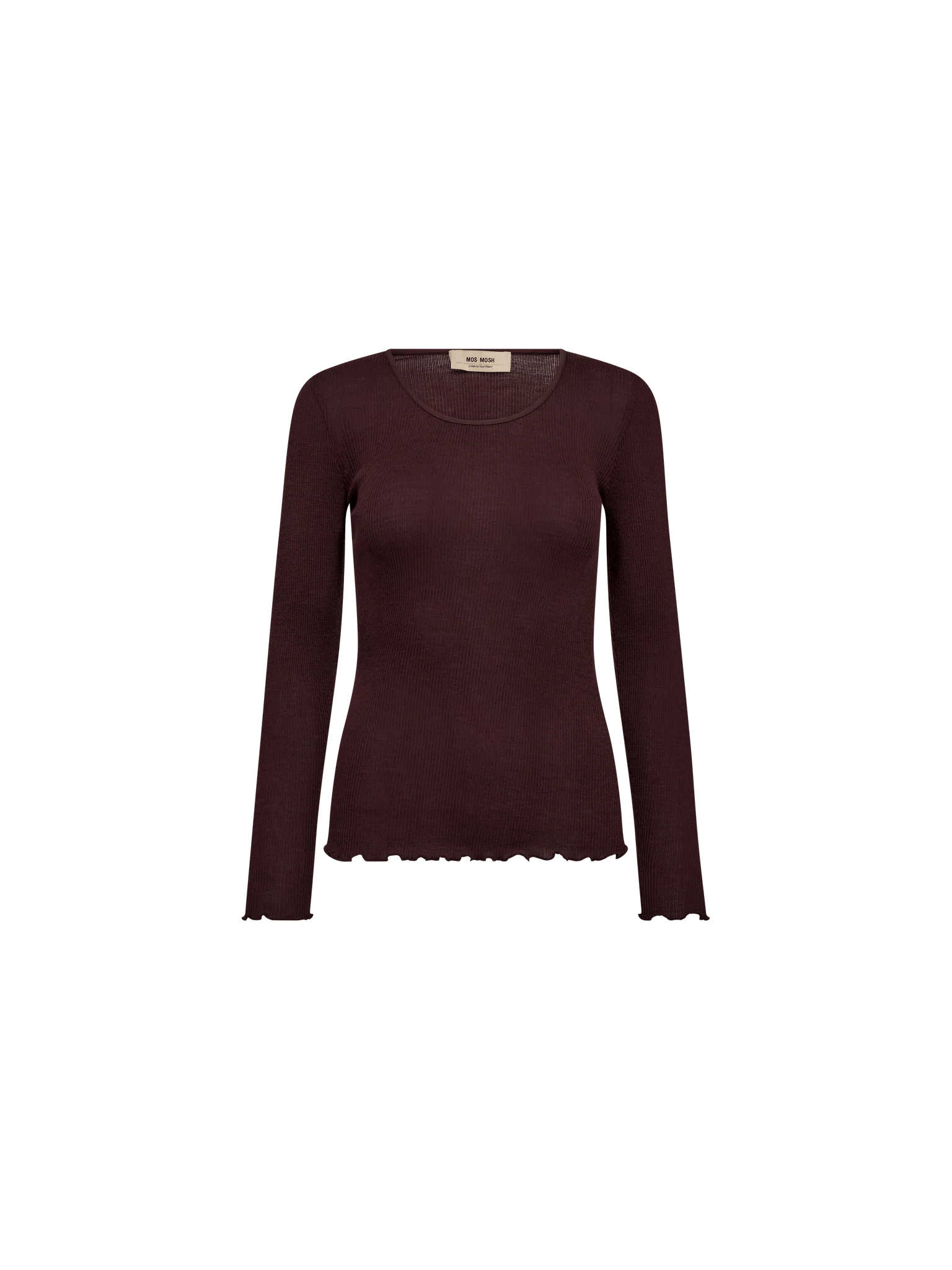 Mos Mosh MMElaine O - LS Seamless Tee Fudge - Fifi & Moose BoutiqueFifi & MooseFifi & Moose BoutiqueClothing