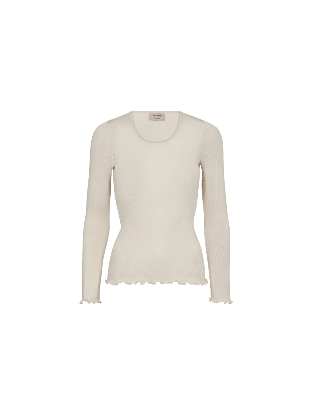 Mos Mosh MMElaine Seamless Silk O - LS Tee in Ecru - Fifi & Moose BoutiqueFifi & Moose BoutiqueFifi & Moose BoutiqueClothing