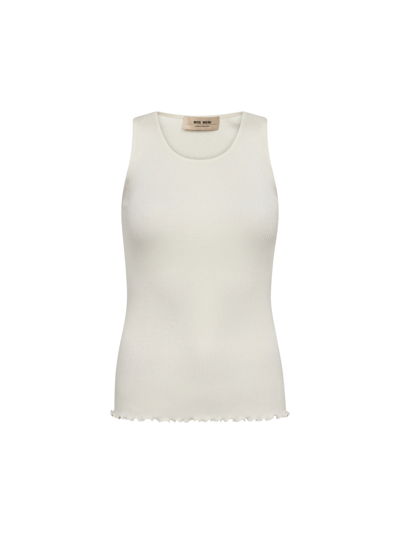 Mos Mosh MMElaine Seamless Tank Top Ecru - Fifi & Moose BoutiqueFifi & MooseFifi & Moose BoutiqueClothing