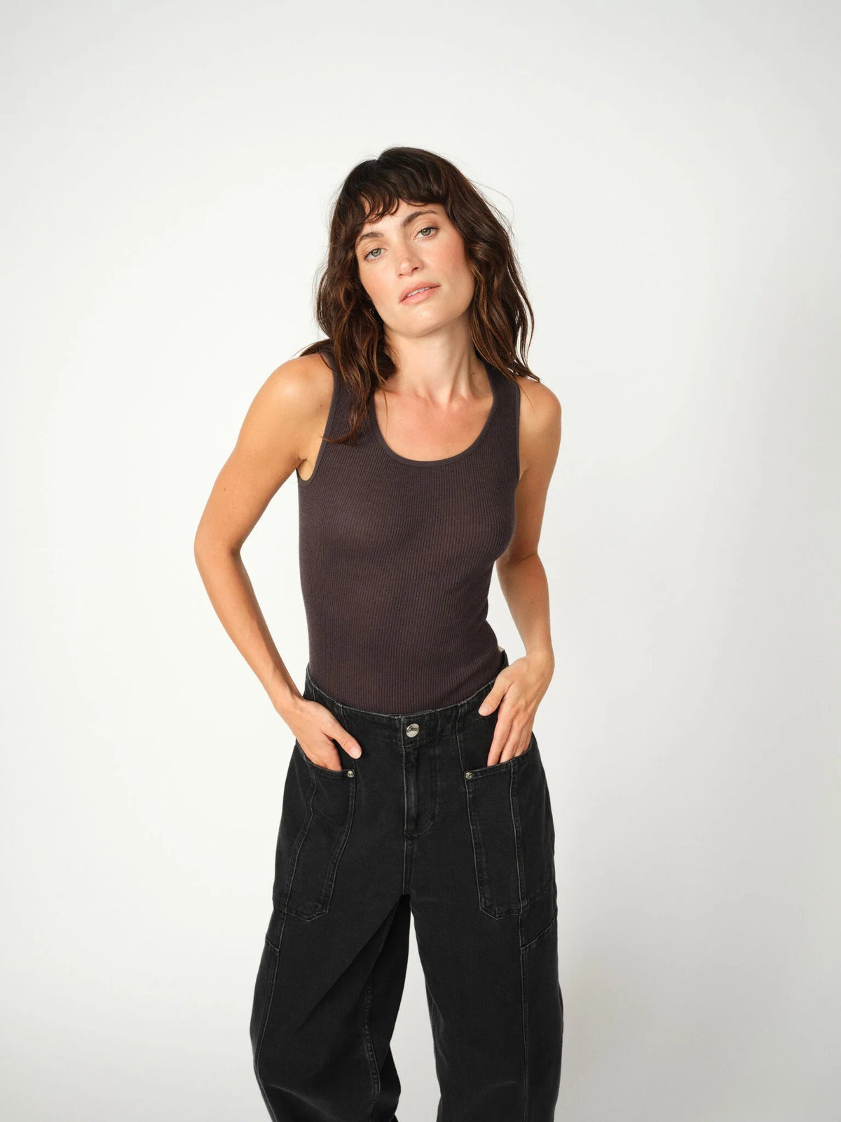 Mos Mosh MMElaine Seamless Tank Top Phantom - Fifi & Moose BoutiqueFifi & MooseFifi & Moose BoutiqueClothing