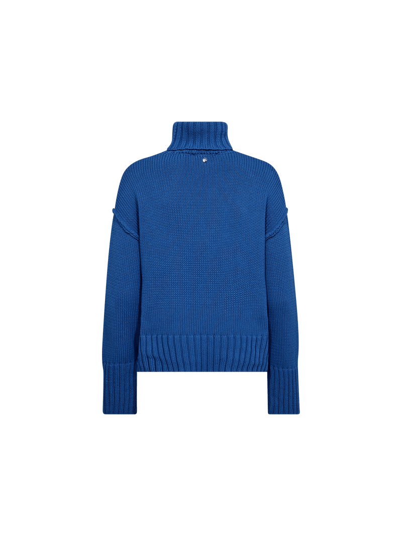 Mos Mosh MMRola Bine Rollneck Knit Blue Lolite - Fifi & Moose BoutiqueFifi & MooseFifi & Moose BoutiqueClothing