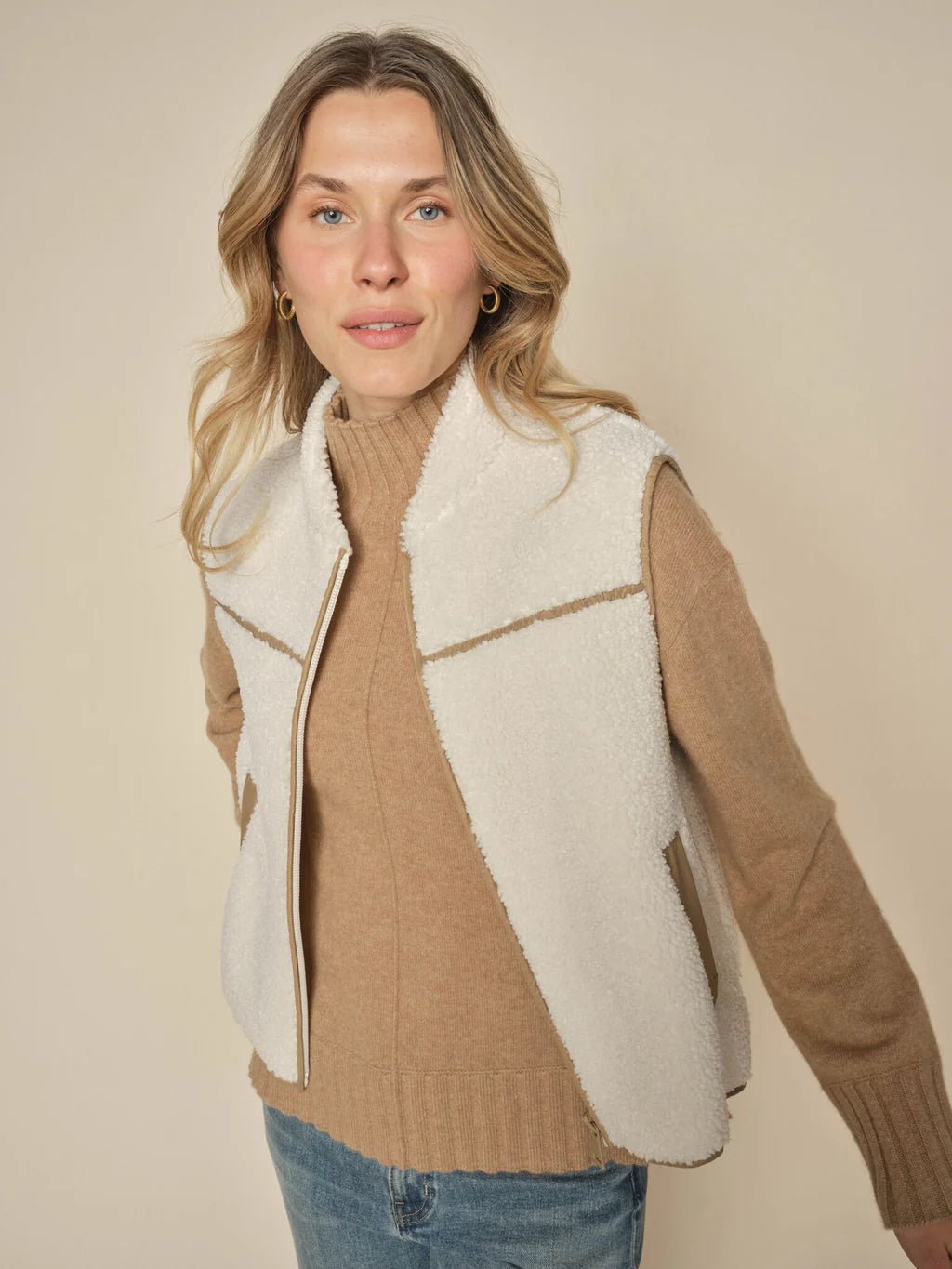 Mos Mosh MMRowe Teddy Waiscoat - Fifi & Moose BoutiqueFifi & MooseFifi & Moose BoutiqueClothing