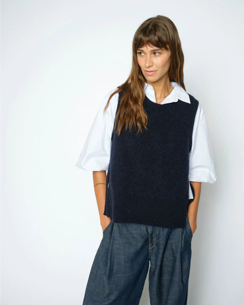 Mos Mosh MMThora Tie Knit Vest - Fifi & Moose BoutiqueFifi & Moose BoutiqueFifi & Moose BoutiqueTop