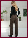 Nooki Ditta Leopard Barrel Leg jeans - Fifi & Moose BoutiqueFifi & Moose BoutiqueFifi & Moose BoutiqueJeans