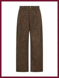 Nooki Ditta Leopard Barrel Leg jeans - Fifi & Moose BoutiqueFifi & Moose BoutiqueFifi & Moose BoutiqueJeans